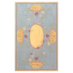 Contemporary Abusson Style Floral Wool Rug by Thomas Jayne for Doris Leslie Blau