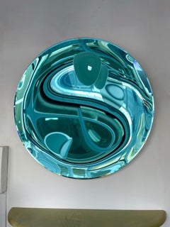 Contemporary Acquamarina Curve Mirror, Italy