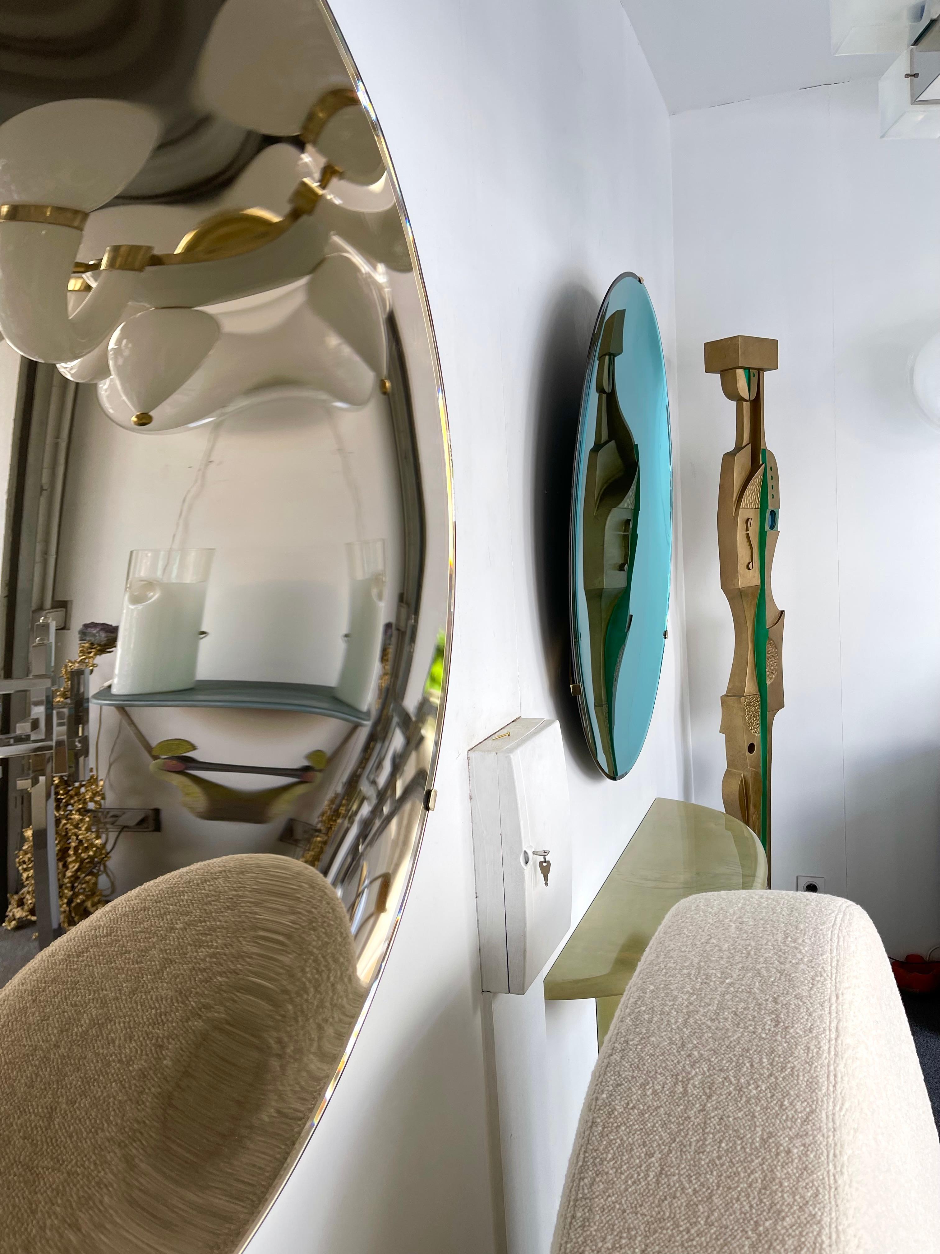 Contemporary Acquamarina Curve Mirror, Italy In New Condition In SAINT-OUEN, FR