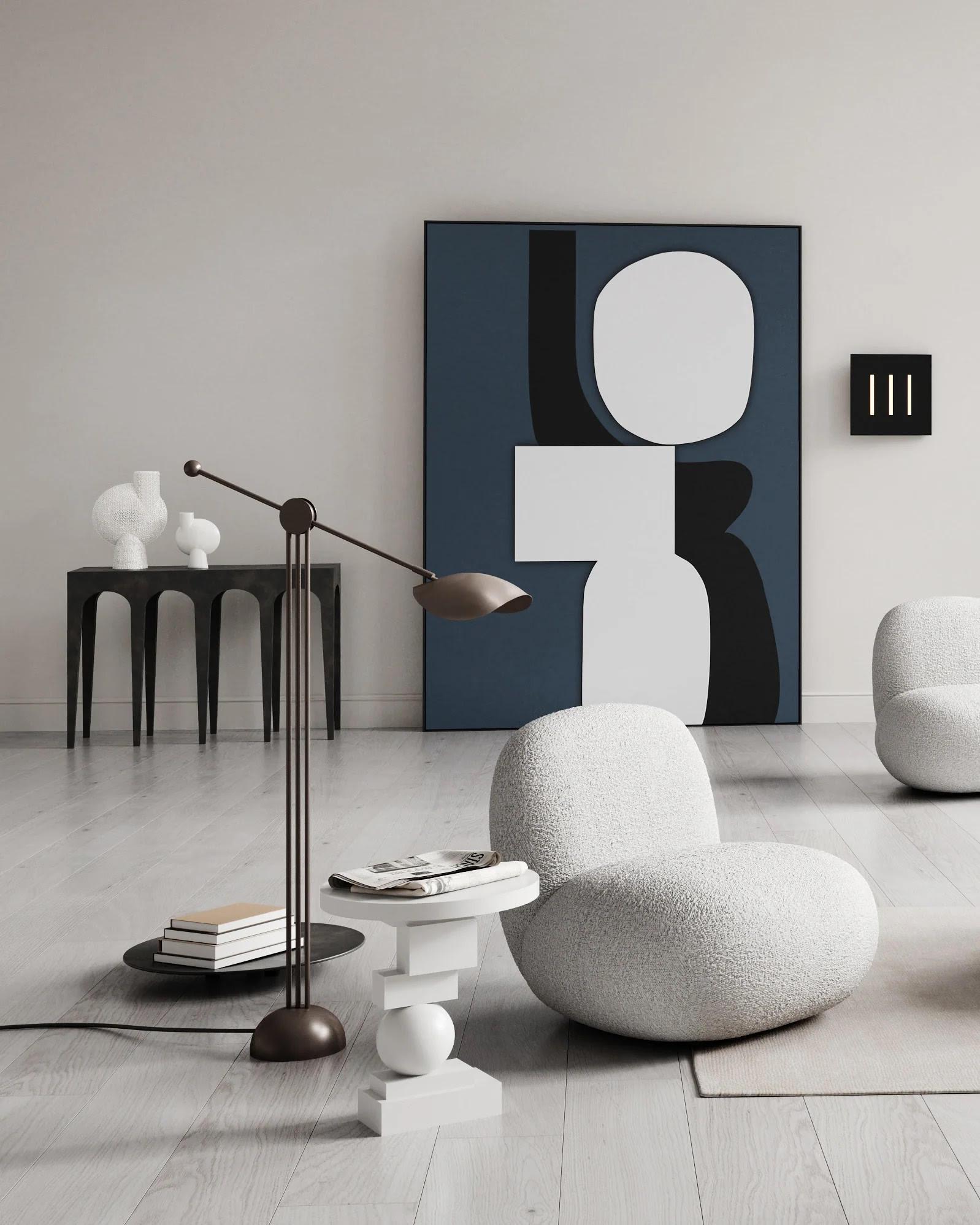 Lampe murale contemporaine en acrylique et métal. en vente 3