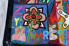 Contemporary Acrylic Graffiti Art Painting Canvas Rodney Denne Generations 2000s