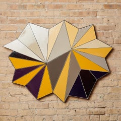 Contemporary Acrylic Painting on Birch Panel Roundabout 21-7 by Howard Hersh