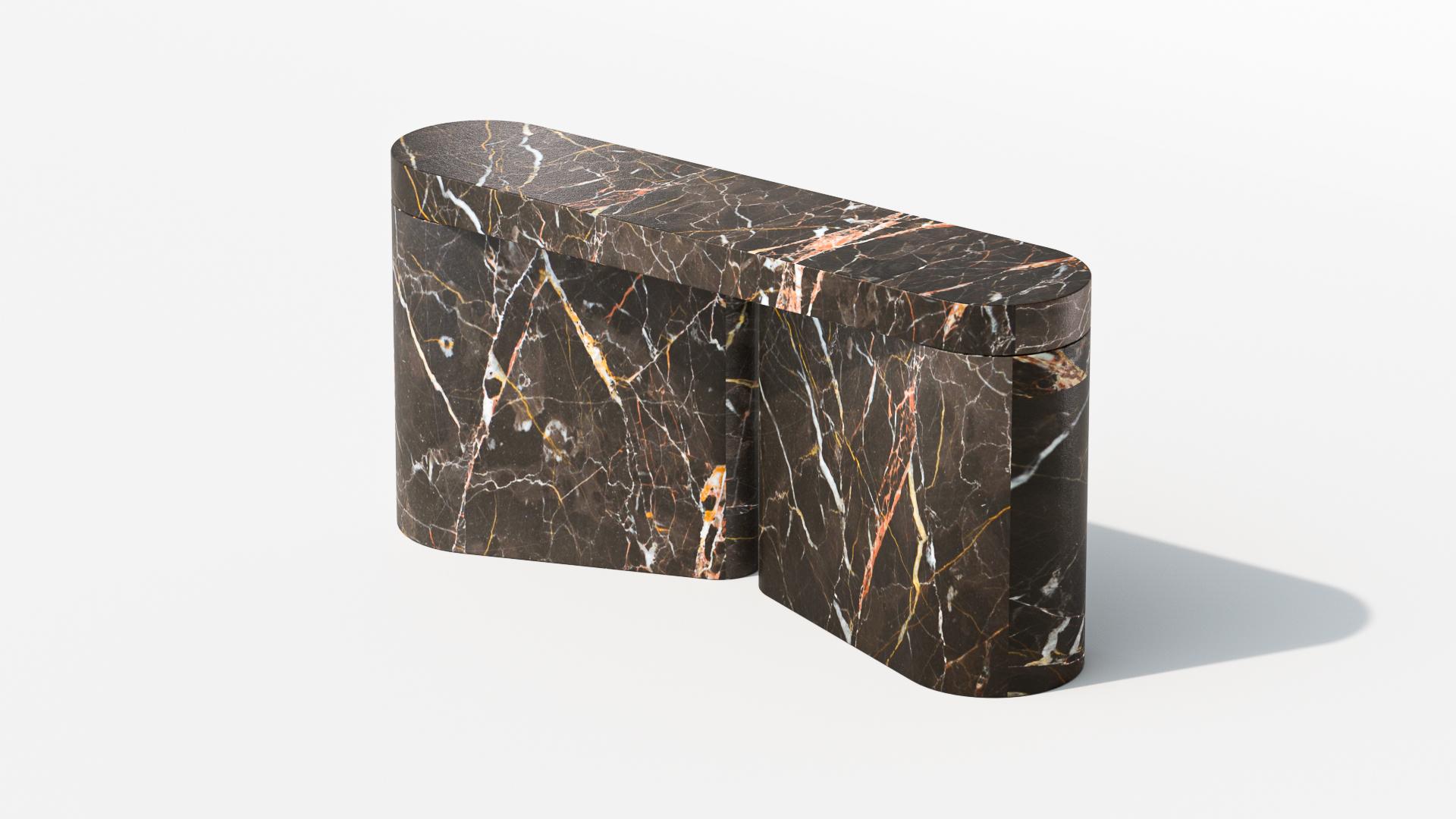 Arthur’s passion and dedication to process inspire him to constantly discover new manufacturing techniques and innovative shapes that he brings to life through hand-picked materials and executed by the best French craftsmen. His collectible design
