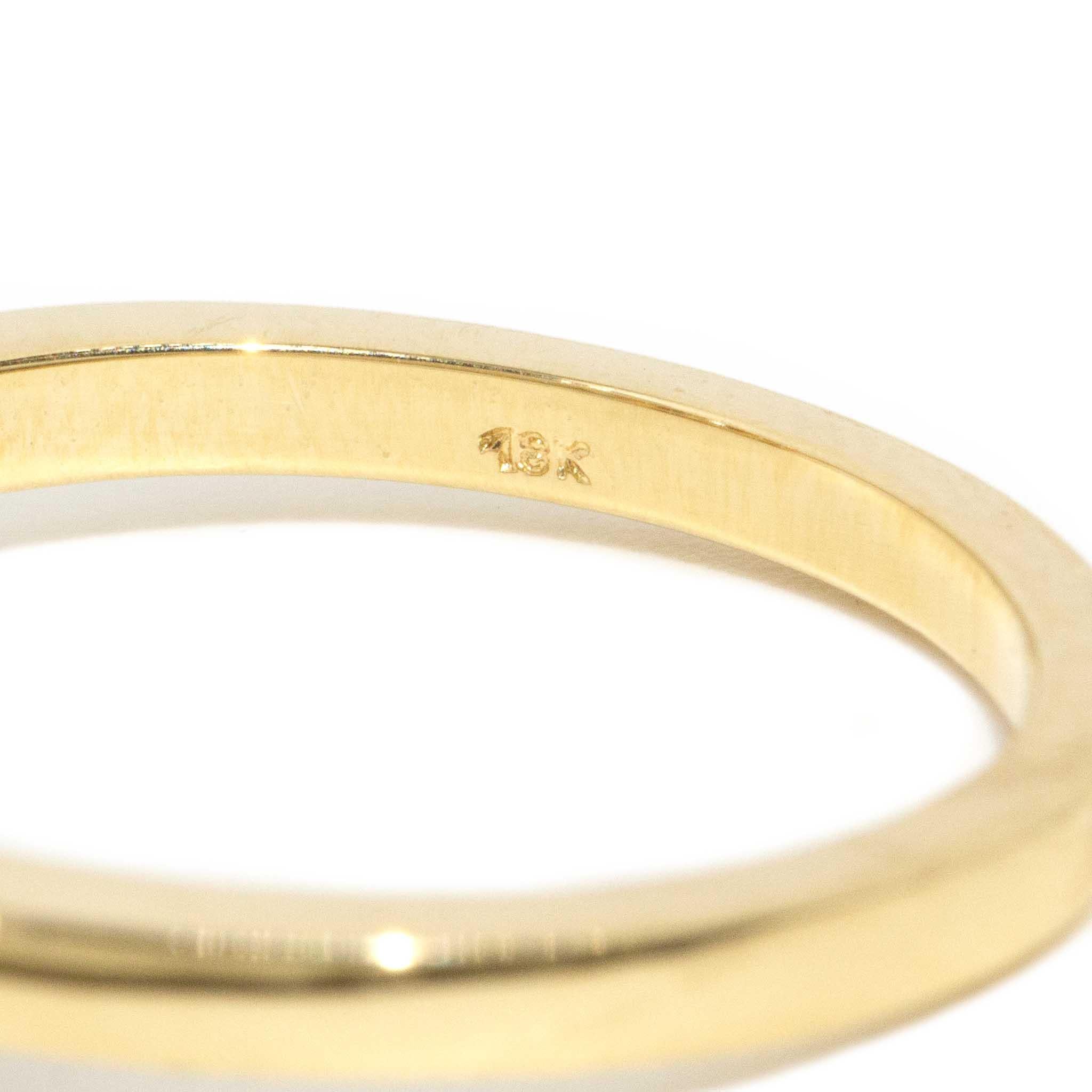 Anello contemporaneo ADGL con cuore in cognac e diamanti bianchi in oro giallo 18 carati in vendita 5