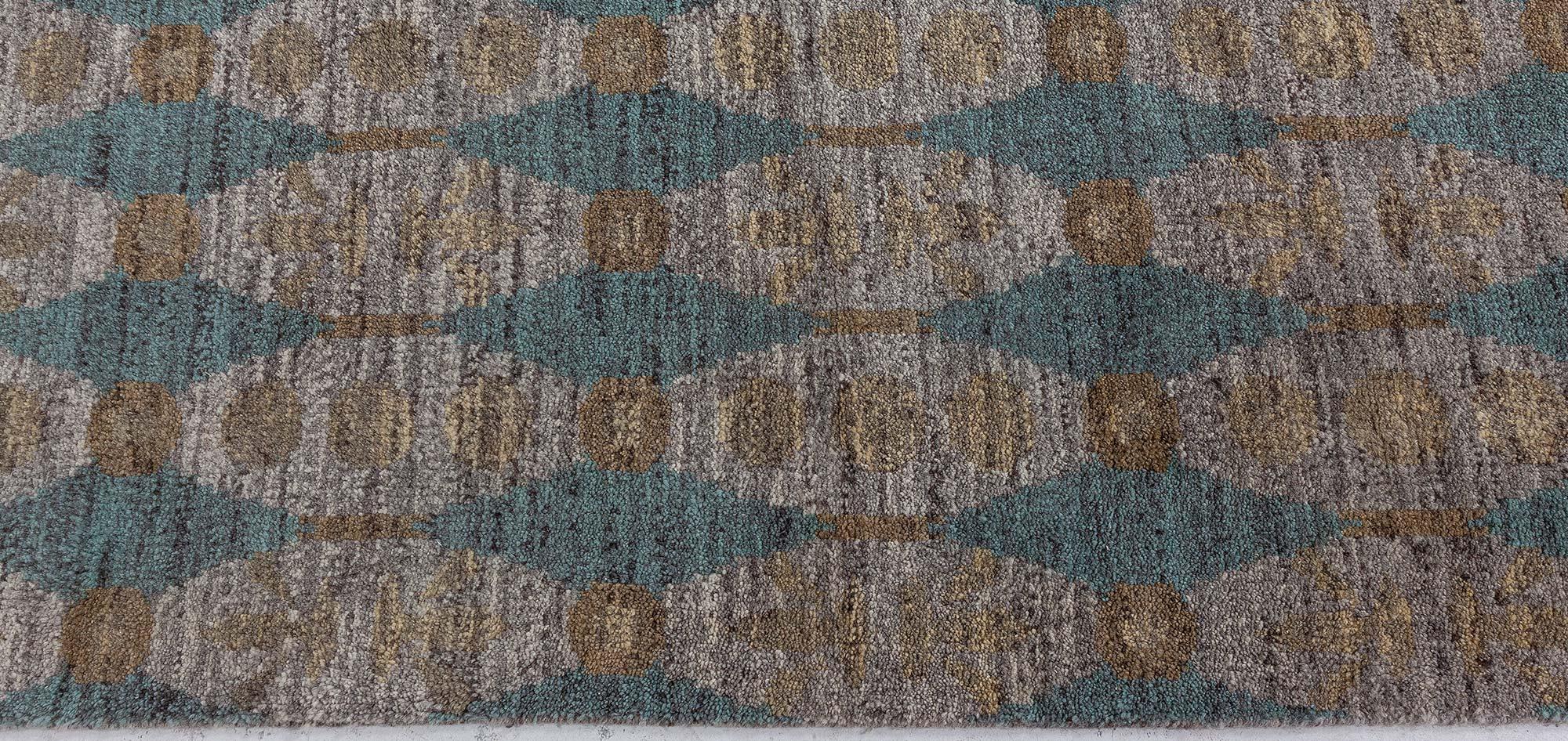 Modern Contemporary Aegean Green Handmade Rug by Bunny Williams for Doris Leslie Blau For Sale