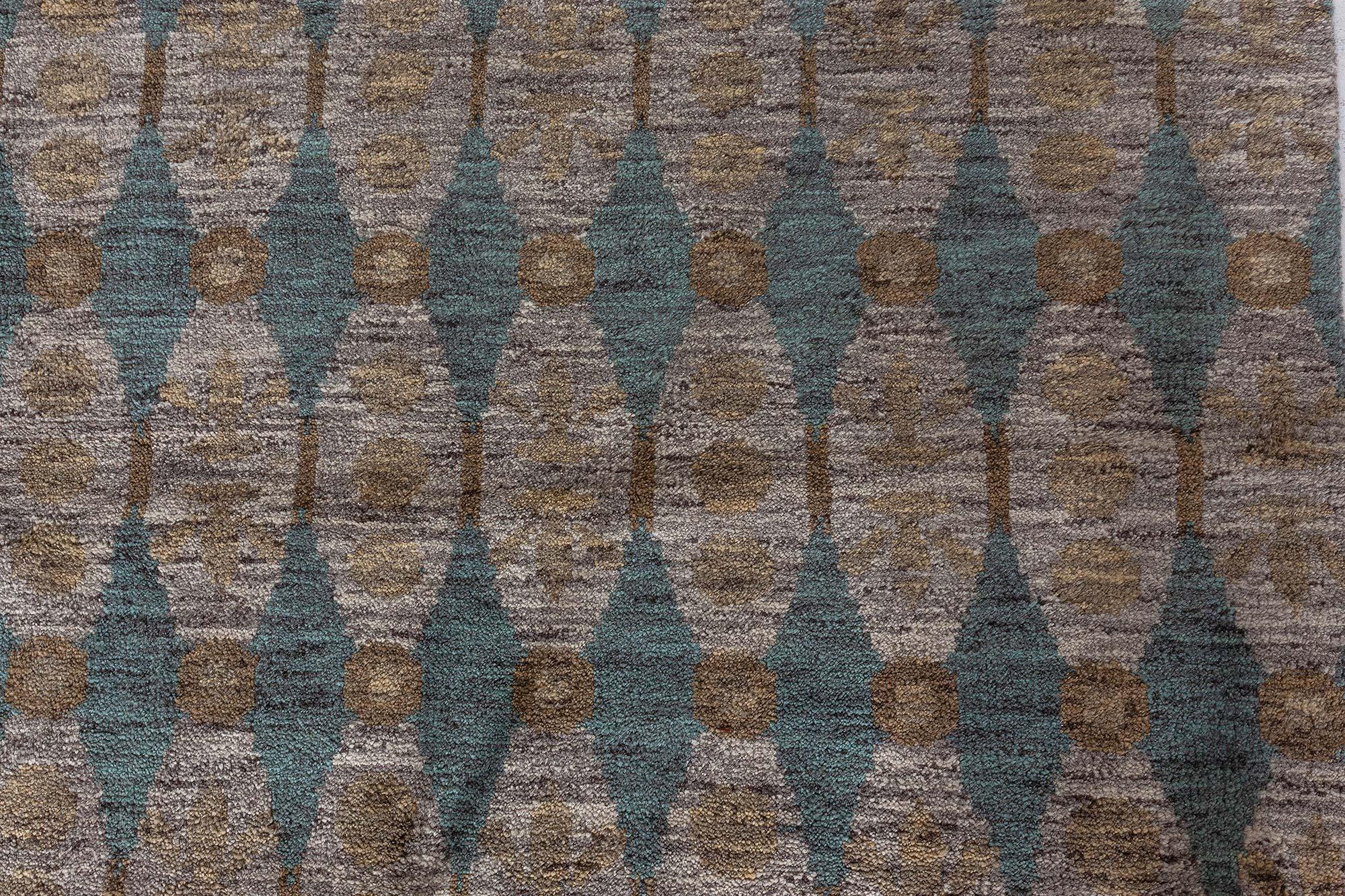 Nepalese Contemporary Aegean Green Handmade Rug by Bunny Williams for Doris Leslie Blau For Sale