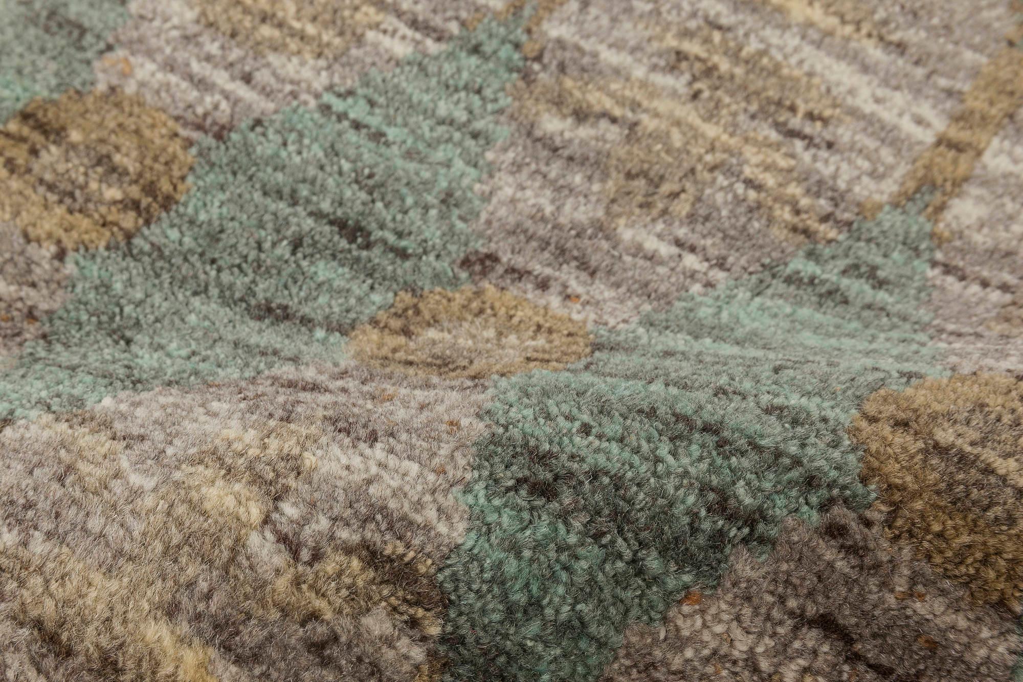 Hand-Knotted Contemporary Aegean Green Handmade Rug by Bunny Williams for Doris Leslie Blau For Sale