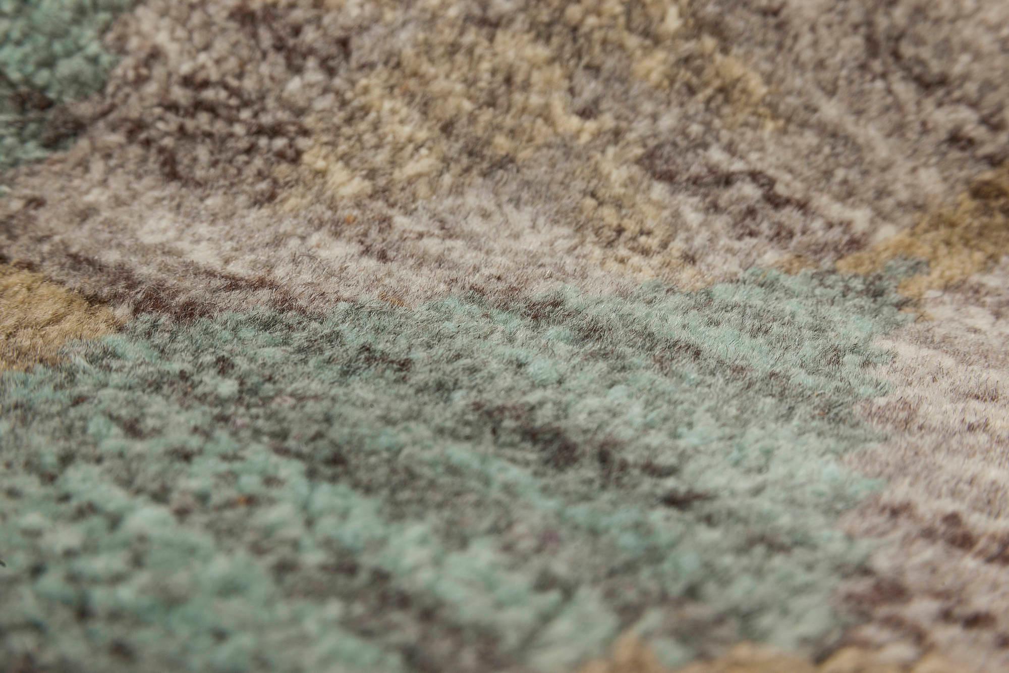 Zeitgenössischer ägäischer handgefertigter Teppich in Ägäischem Grün von Bunny Williams für Doris Leslie Blau (21. Jahrhundert und zeitgenössisch) im Angebot