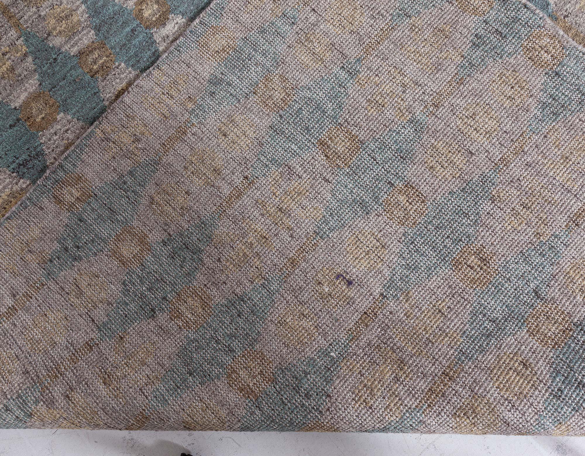 Contemporary Aegean Green Handmade Rug by Bunny Williams for Doris Leslie Blau For Sale 1