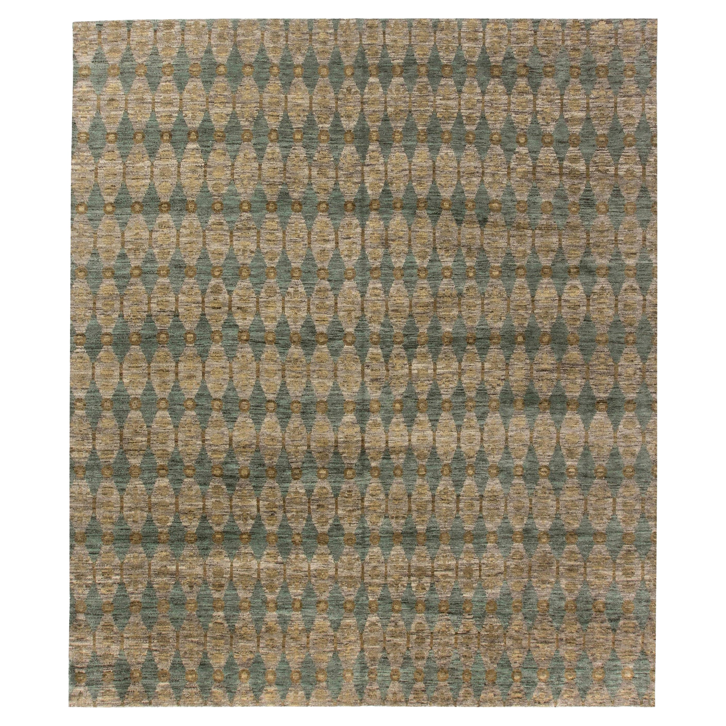 Contemporary Aegean Green Handmade Rug by Bunny Williams for Doris Leslie Blau For Sale