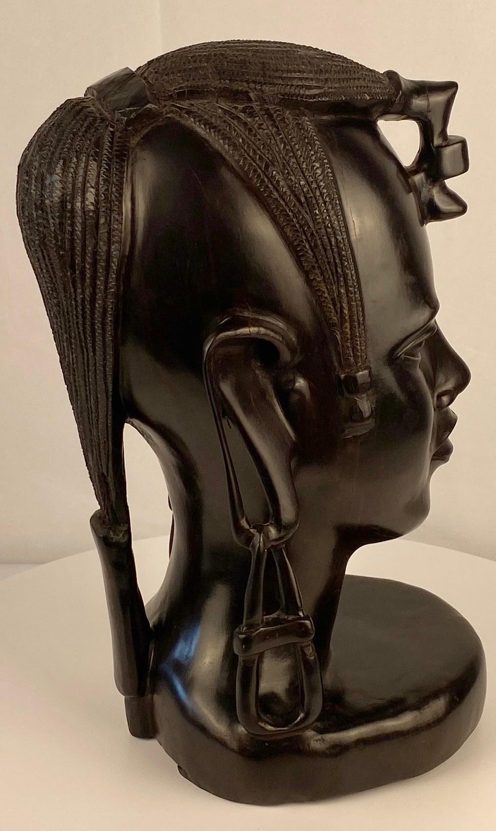 Hand-Carved Contemporary African Art Sculpture from the Makonde Tribe of Tanzania For Sale