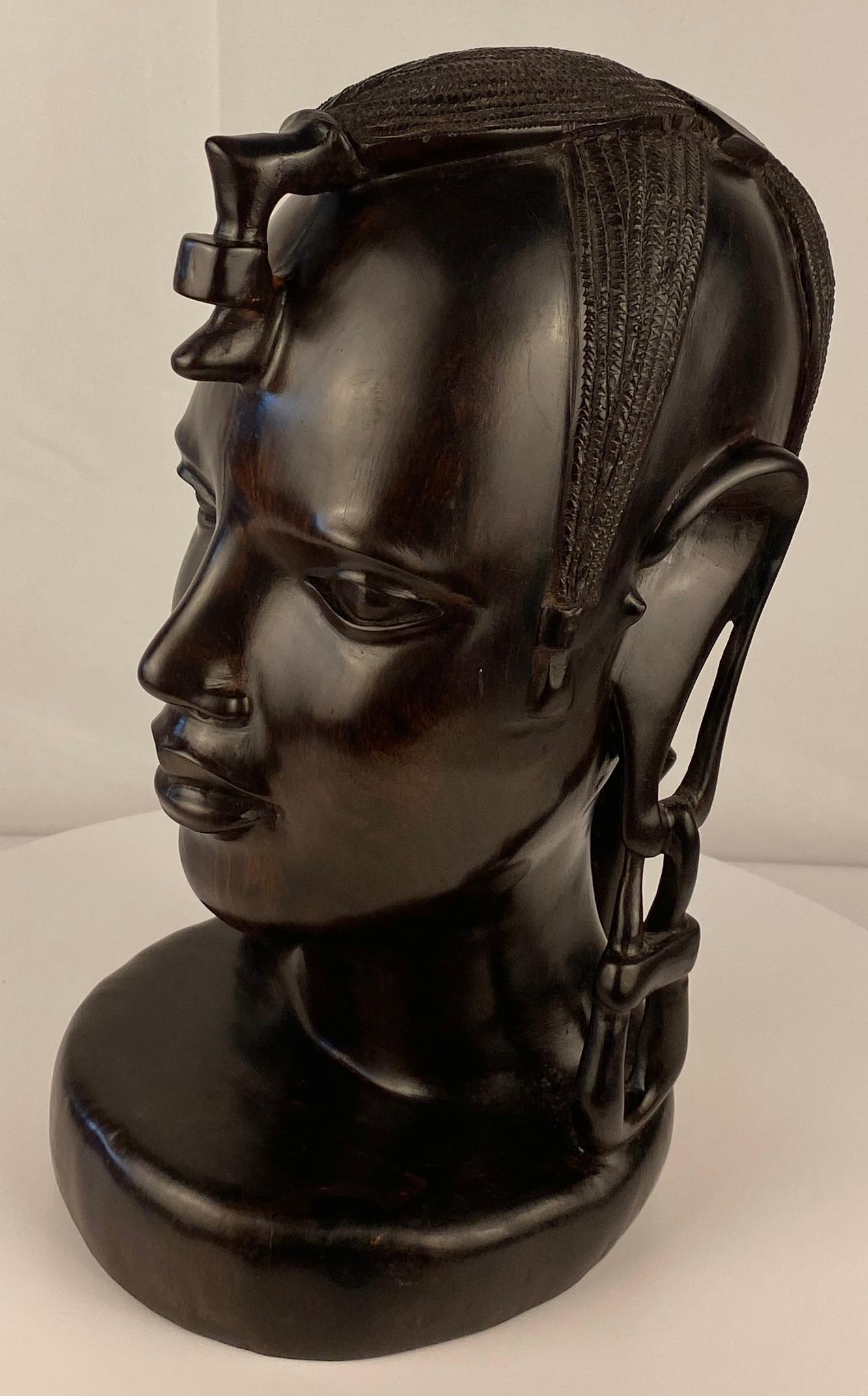 Ebony Contemporary African Art Sculpture from the Makonde Tribe of Tanzania For Sale