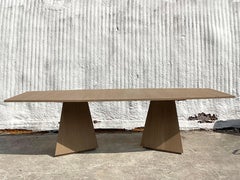 Contemporary After Keith Fritz “Divine” Faceted Dining Table