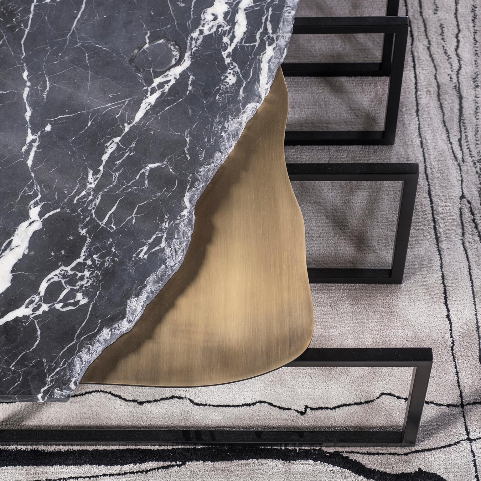 Table basse AM Contemporary, Nero Marquina Marble, Handmade byGreenapple en vente 5