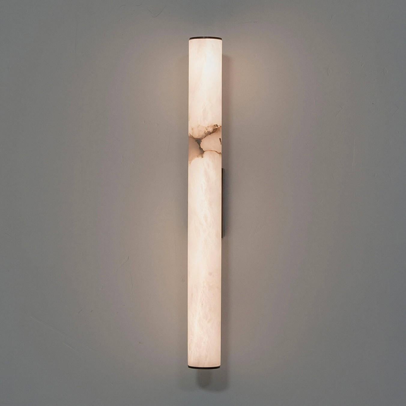 Contemporary Alabaster and Brass Wall Sconce, Callisto by Garnier&Linker 1