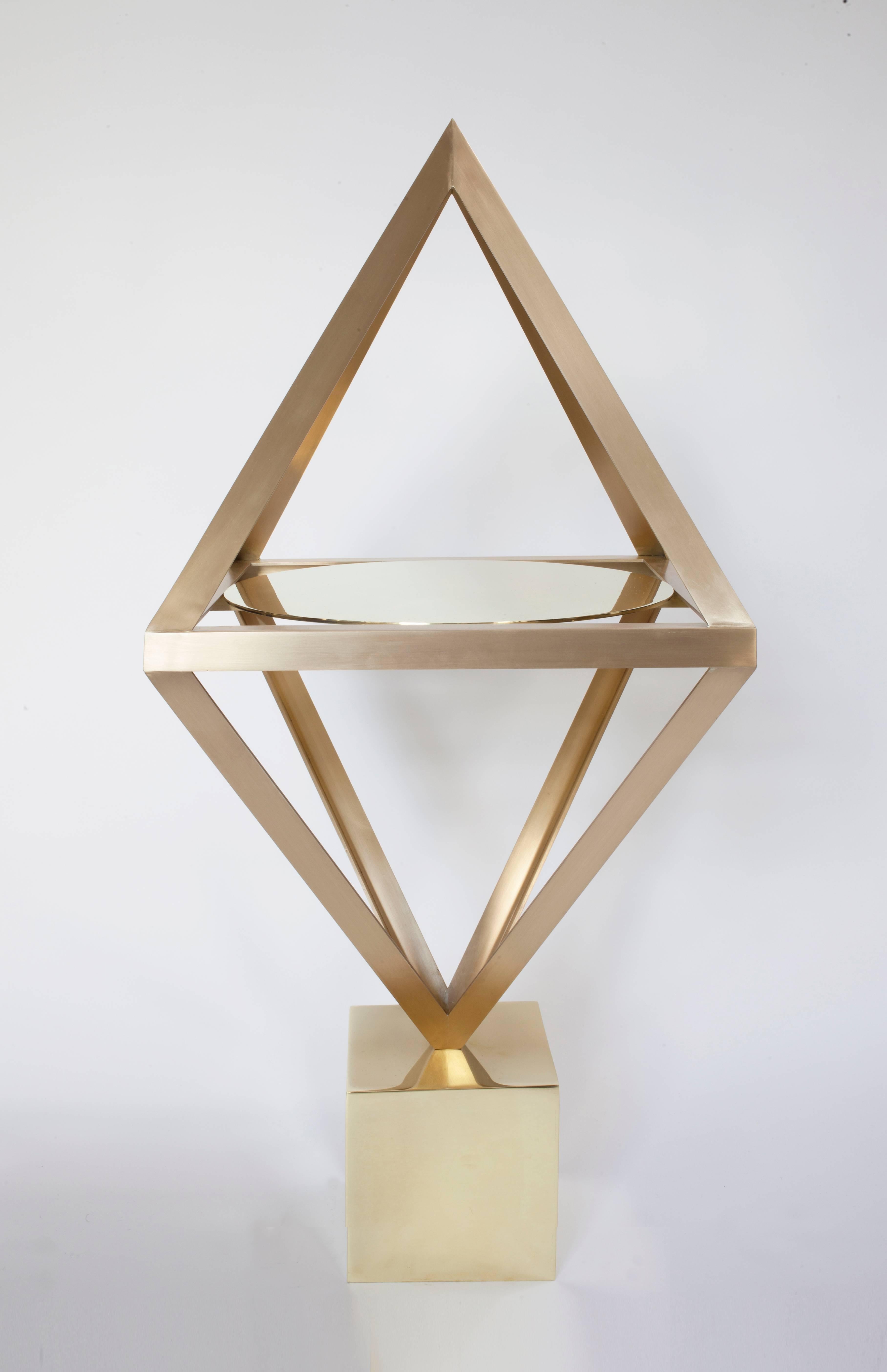 Steel Contemporary 'Alchemy' Side Table by Material Lust, 2016 For Sale