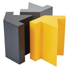 Contemporary All You Can Seat Modular Stool or Side Table in Wood