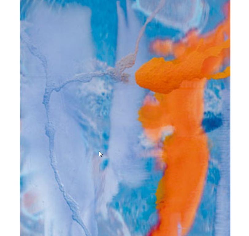 Modern Contemporary Aluminum Blue and Orange Abstract Artwork Spanish Dario Urzay For Sale