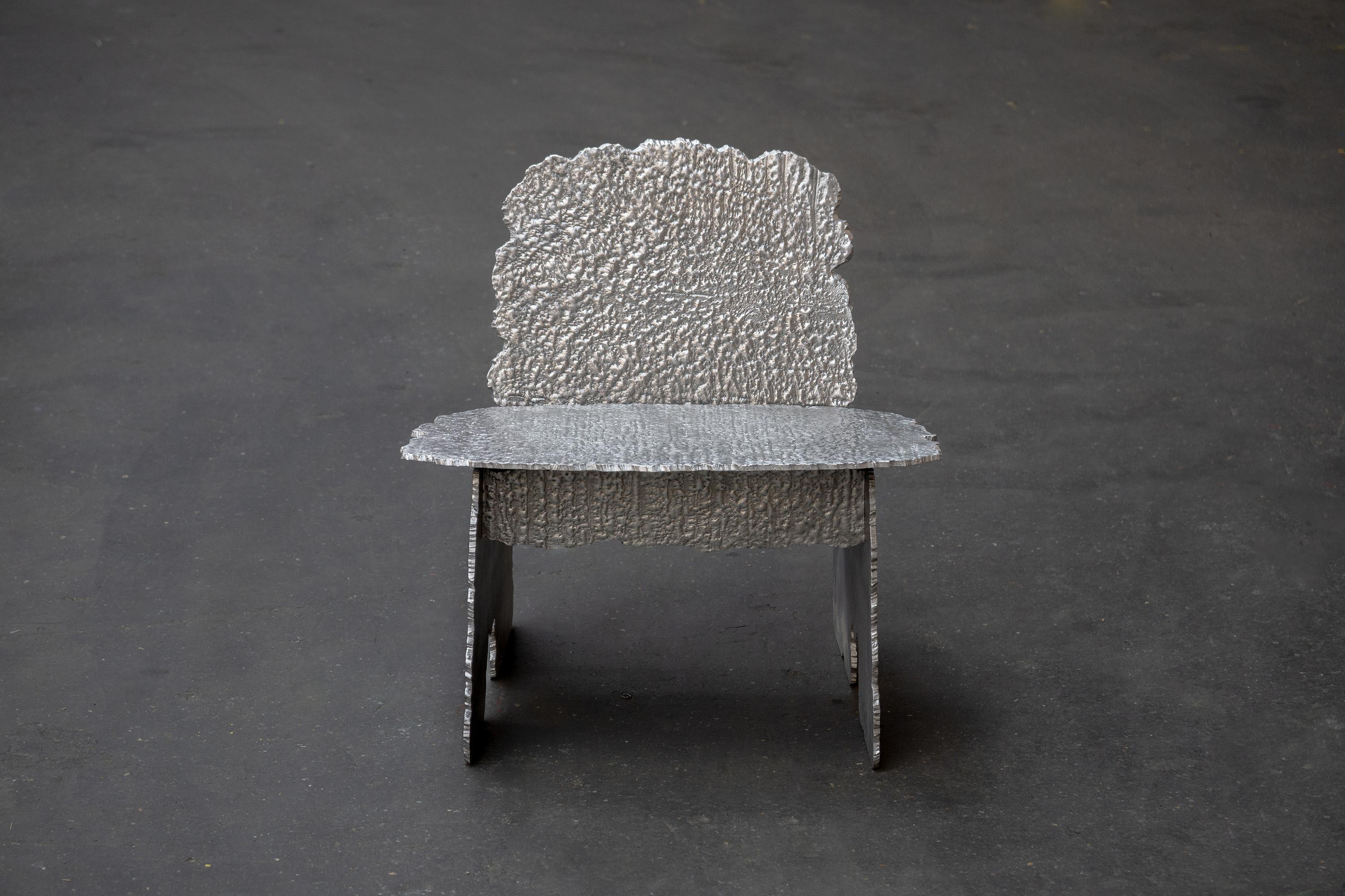Dutch Contemporary aluminium Chair by Studio Thusthat For Sale