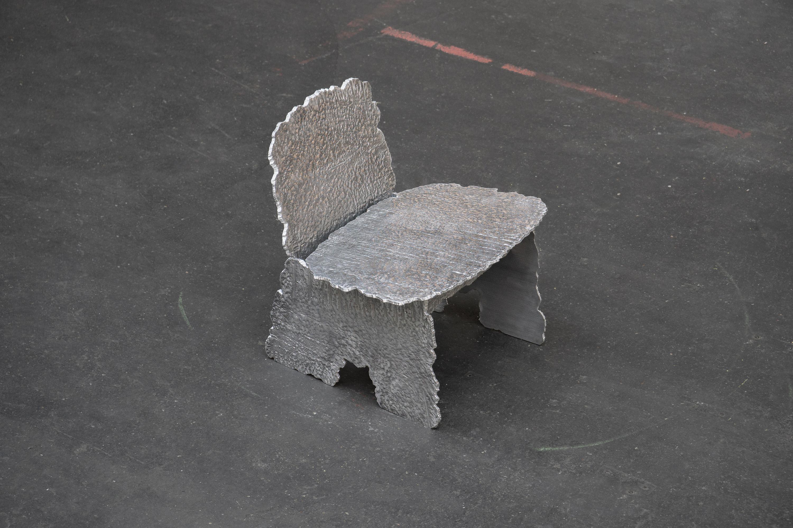 Aluminum Contemporary aluminium Chair by Studio Thusthat For Sale