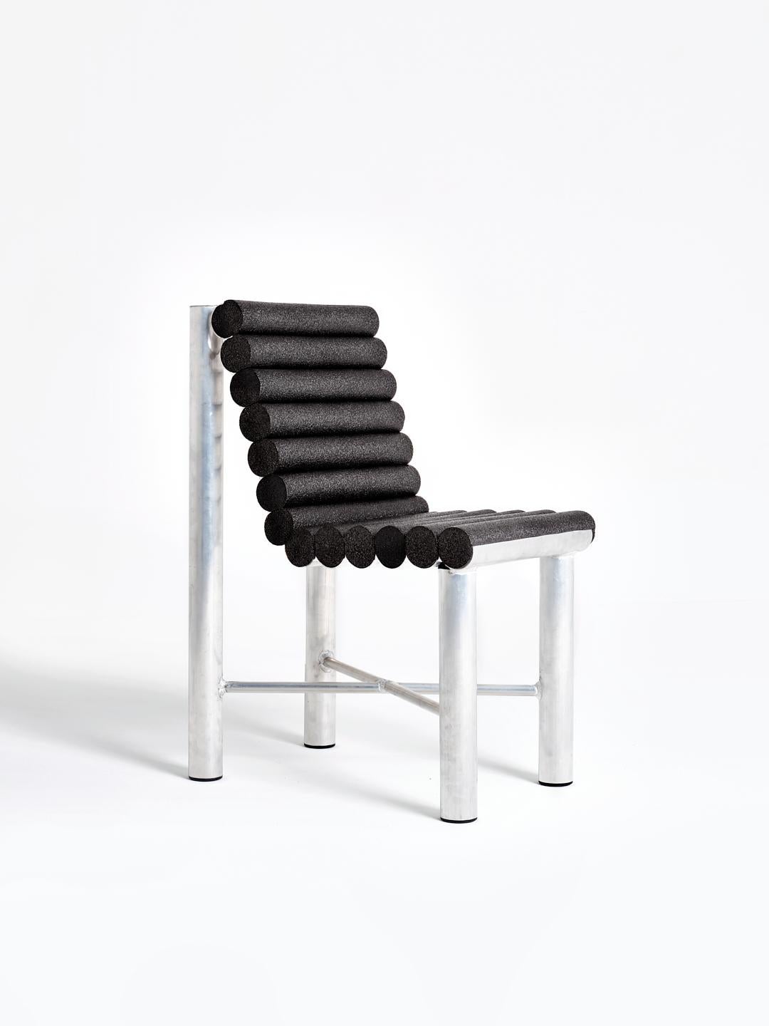 Contemporary Aluminium Chair Model ''Piscine'' by Axel Chay, Marseille France In Good Condition In Brussels, BE