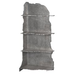 Contemporary aluminium Crust Standing Shelf by Studio Thusthat