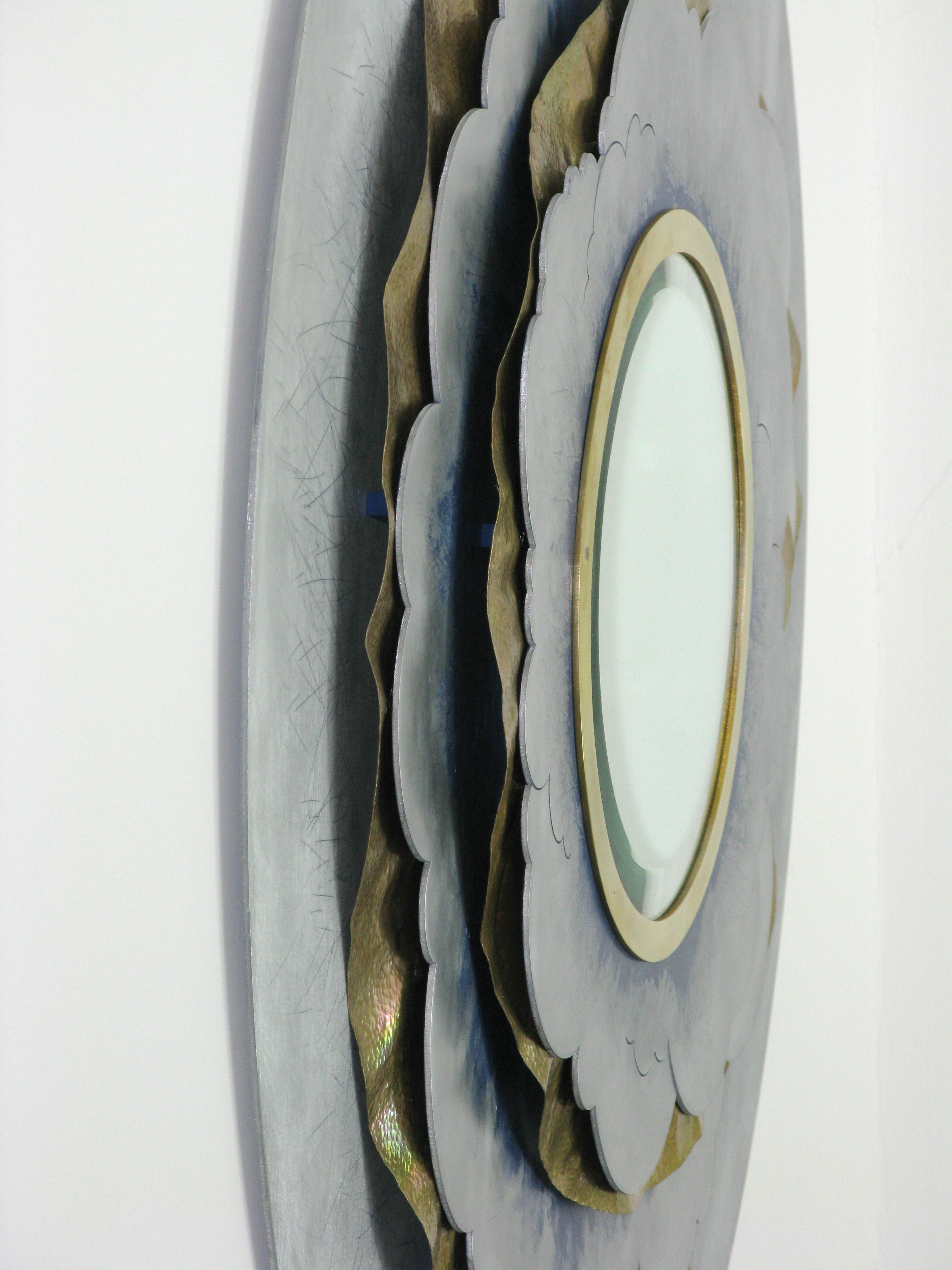 Contemporary Aluminium Mirror by Daniel Azaro In Good Condition In London, GB