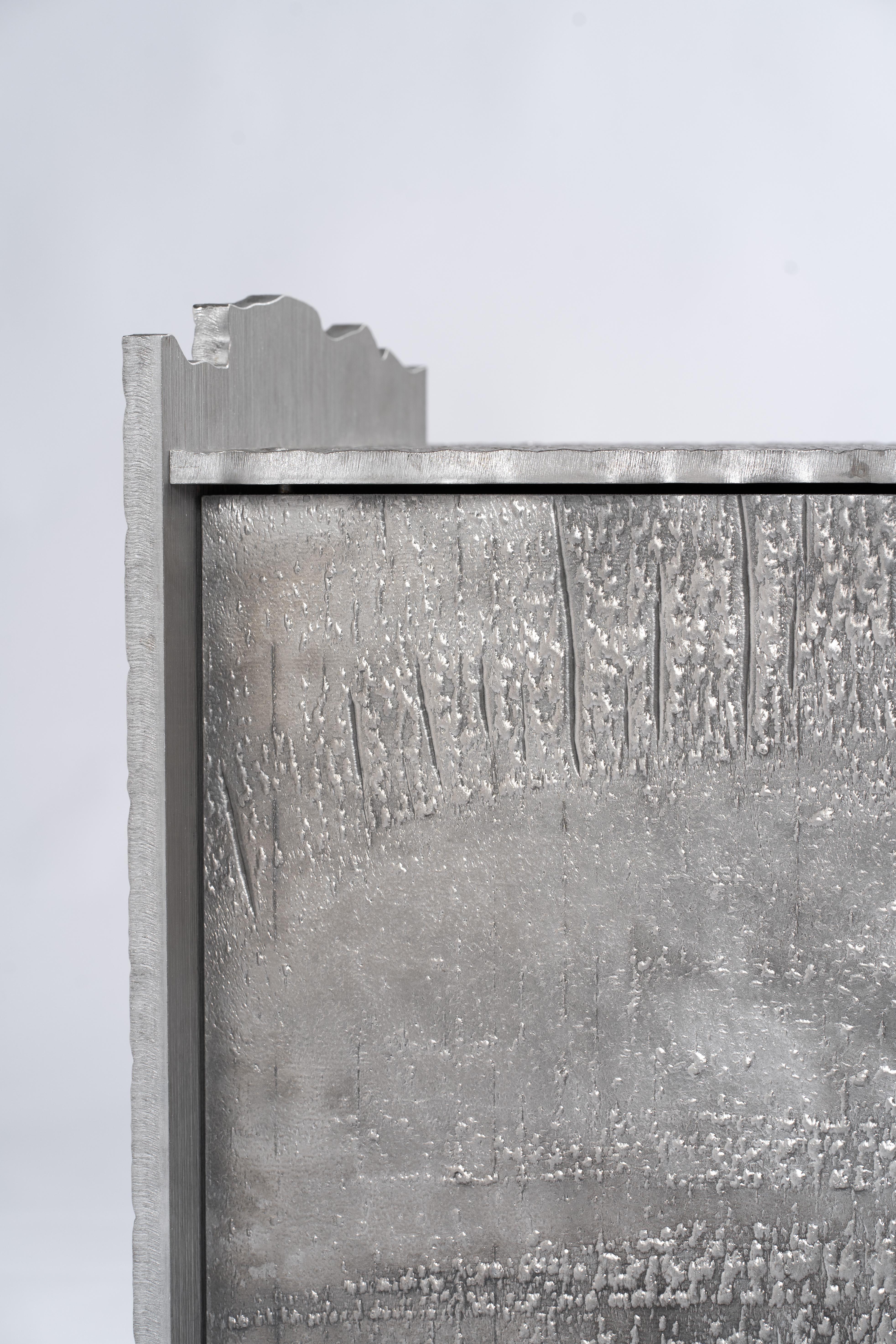 Contemporary aluminium Sideboard Table by Studio Thusthat For Sale 3