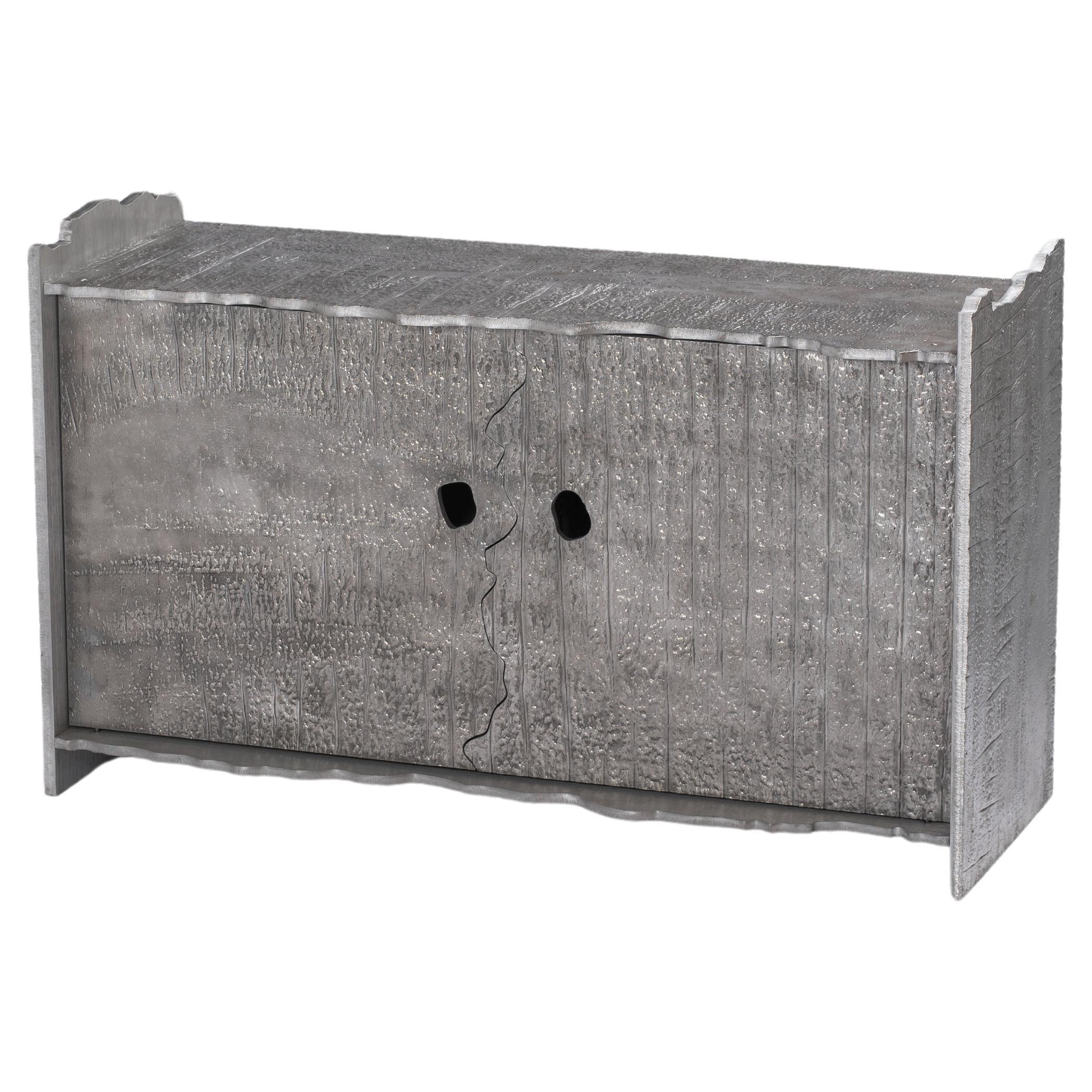 Table d'appoint contemporaine en aluminium par Studio Athat