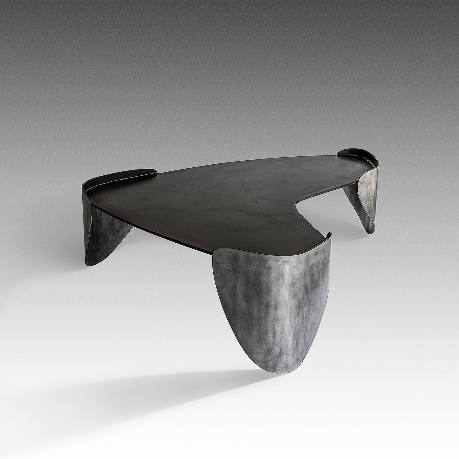 Contemporary Aluminium & Steel Coffee Table, Laguna by Adam Court for Okha

Design: Adam Court

Material: Patinated Aluminium / Blue Black Mild Steel Frame Options

Dimensions:
1380W X 1170D X 410H mm
54.3W X 46.1D X 16.1H in

Handcrafted in