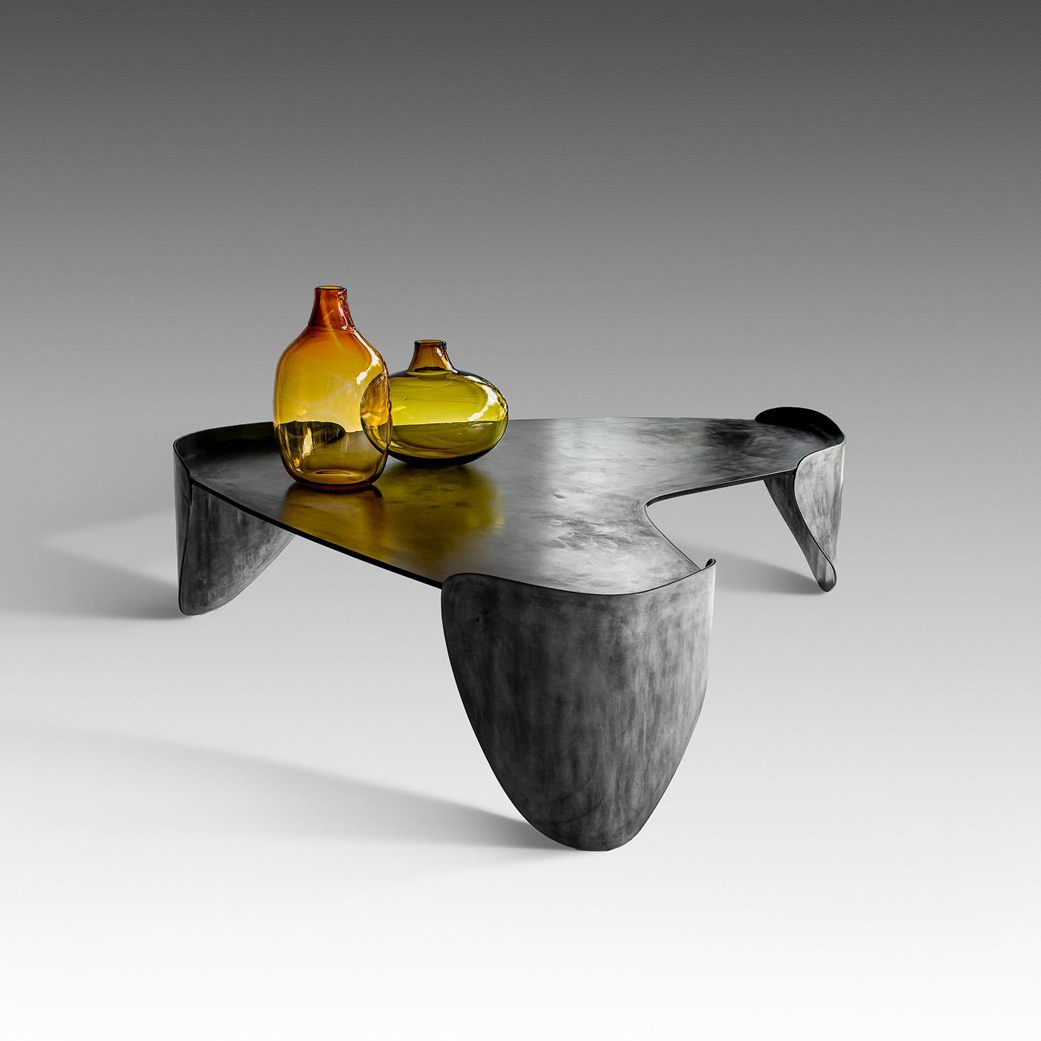 Portuguese Contemporary Aluminium & Steel Coffee Table, Laguna by Adam Court for Okha For Sale