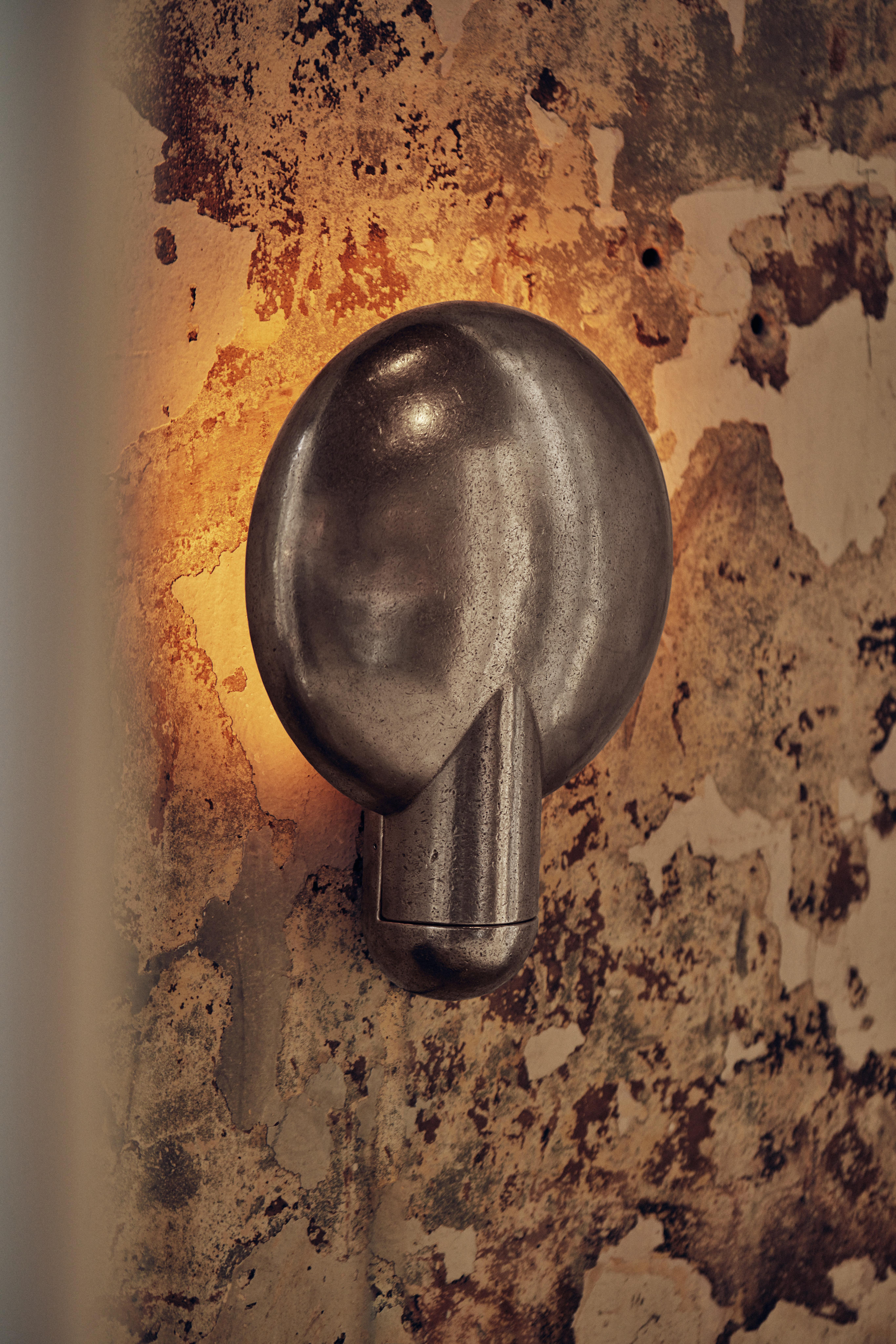 Australian Contemporary Aluminum Surface Wall Sconce by Henry Wilson For Sale