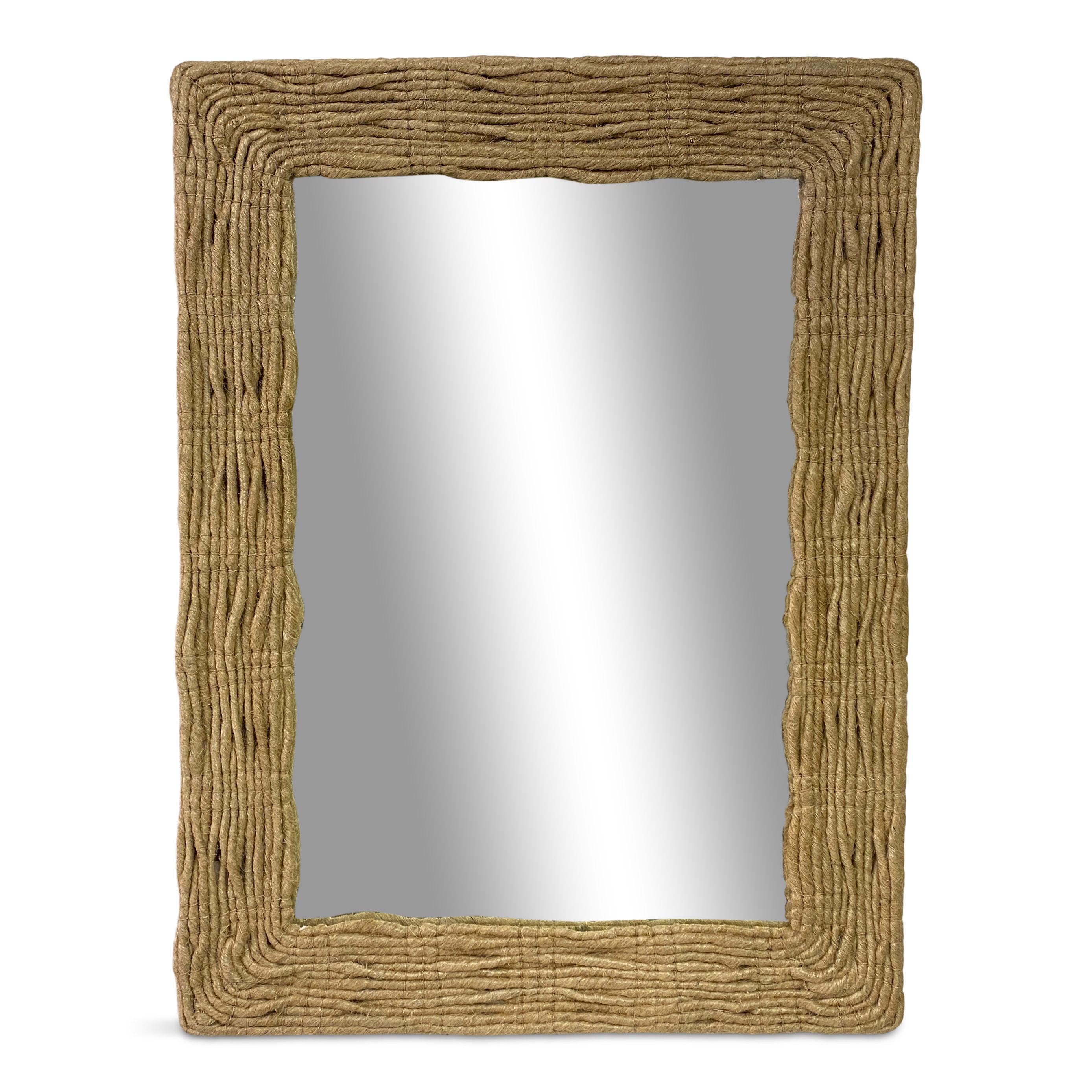 Rectangular mirror

By Made Goods

Woven strands of abaca form the frame

Neutral colour

New - two available
