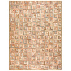 Alfombra enganchada americana contemporánea 183 x 274 cm (6' 0" x 9' 0")