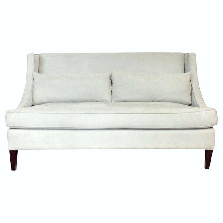 Contemporary American Made Upholstered Settee For Sale at 1stdibs