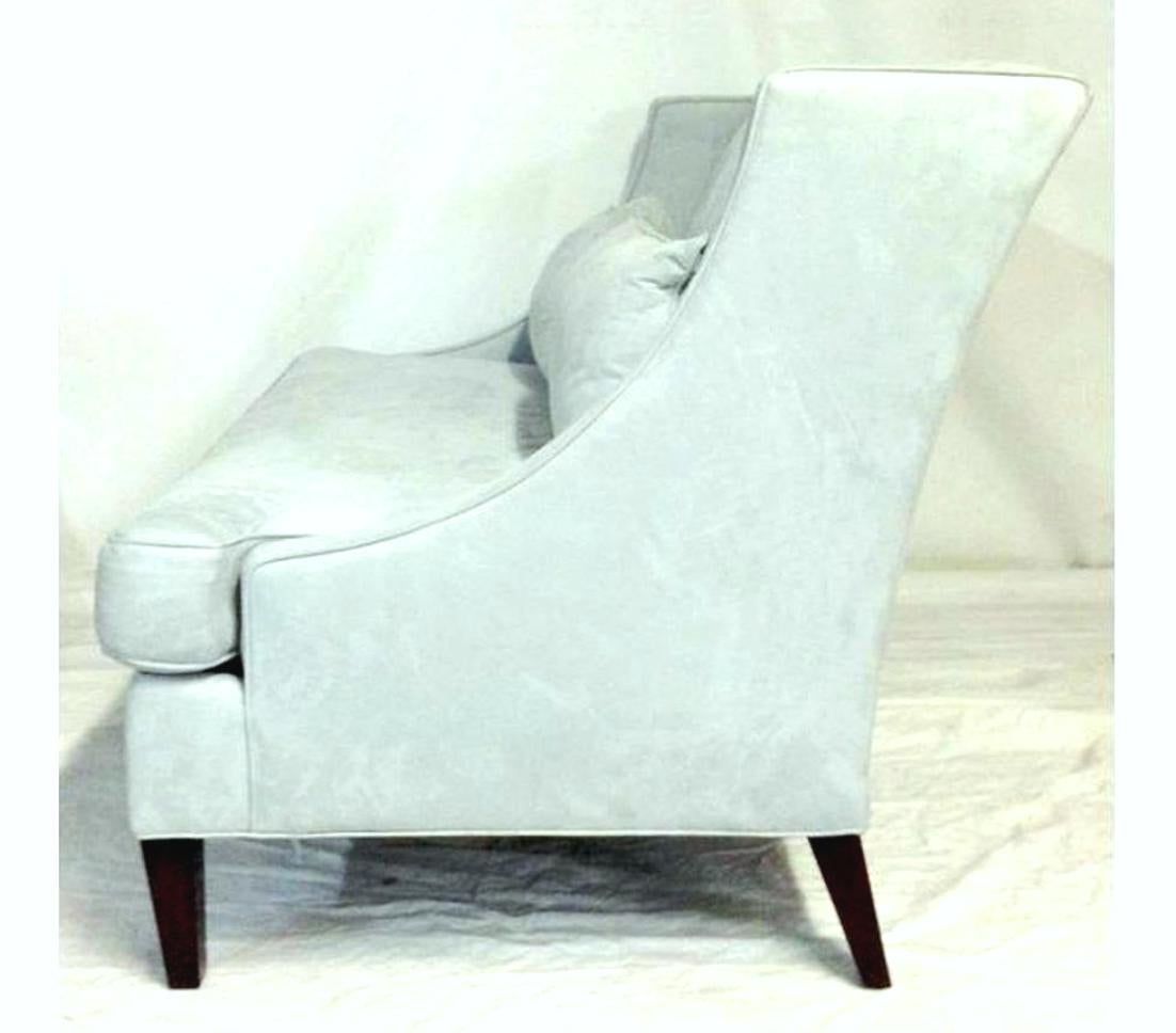 20th Century American Made Suede Upholstered Settee  For Sale 1