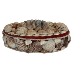 Contemporary American Modern Oval Seashell Jewelry Box