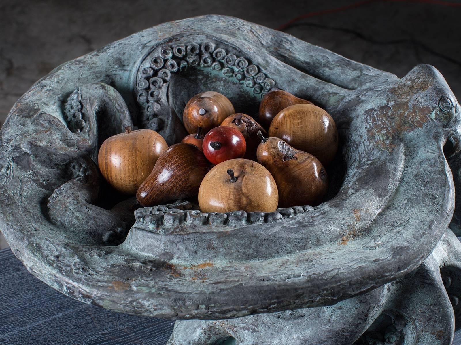 Contemporary American Octopus Centerpiece Bowl Sculpture from California 5