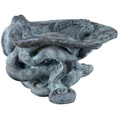 Contemporary American Octopus Centerpiece Bowl Sculpture from California