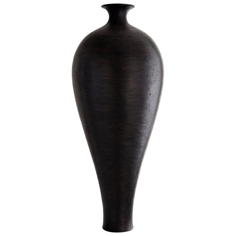 41inch Tall STACKED Round Wooden Vessel, by Richard Haining, Available Now