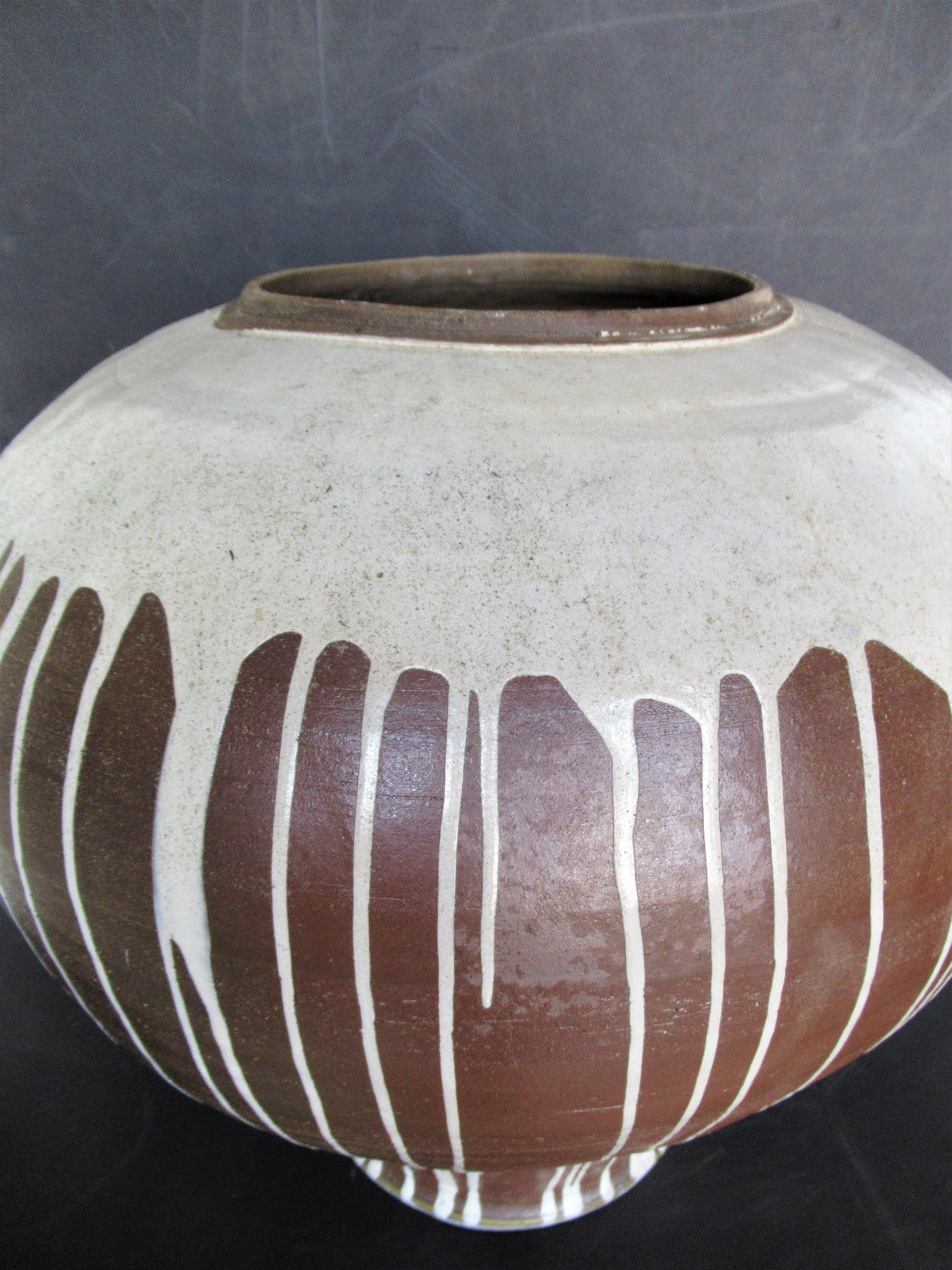 American Craftsman American Studio Ceramics Massive Ovoid Vase