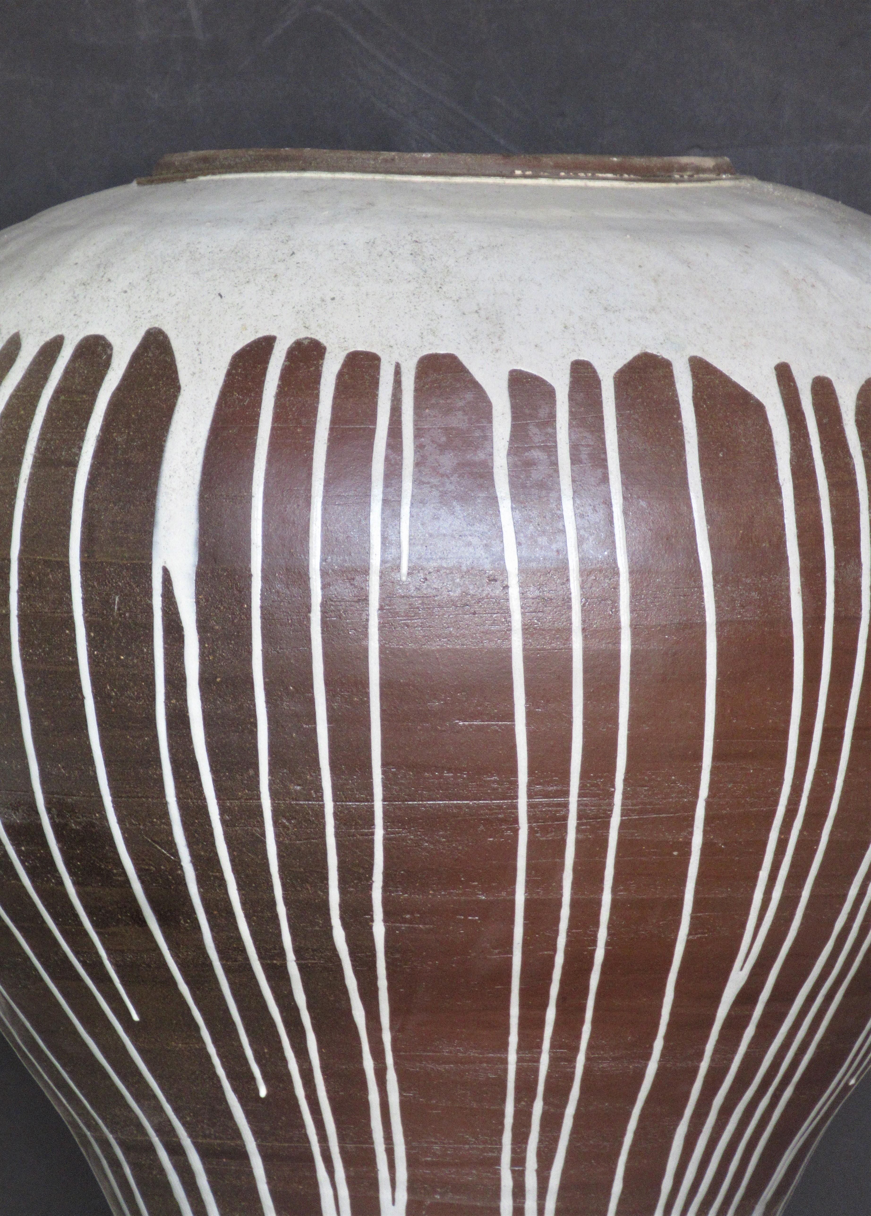Contemporary American Studio Ceramics Massive Ovoid Vase