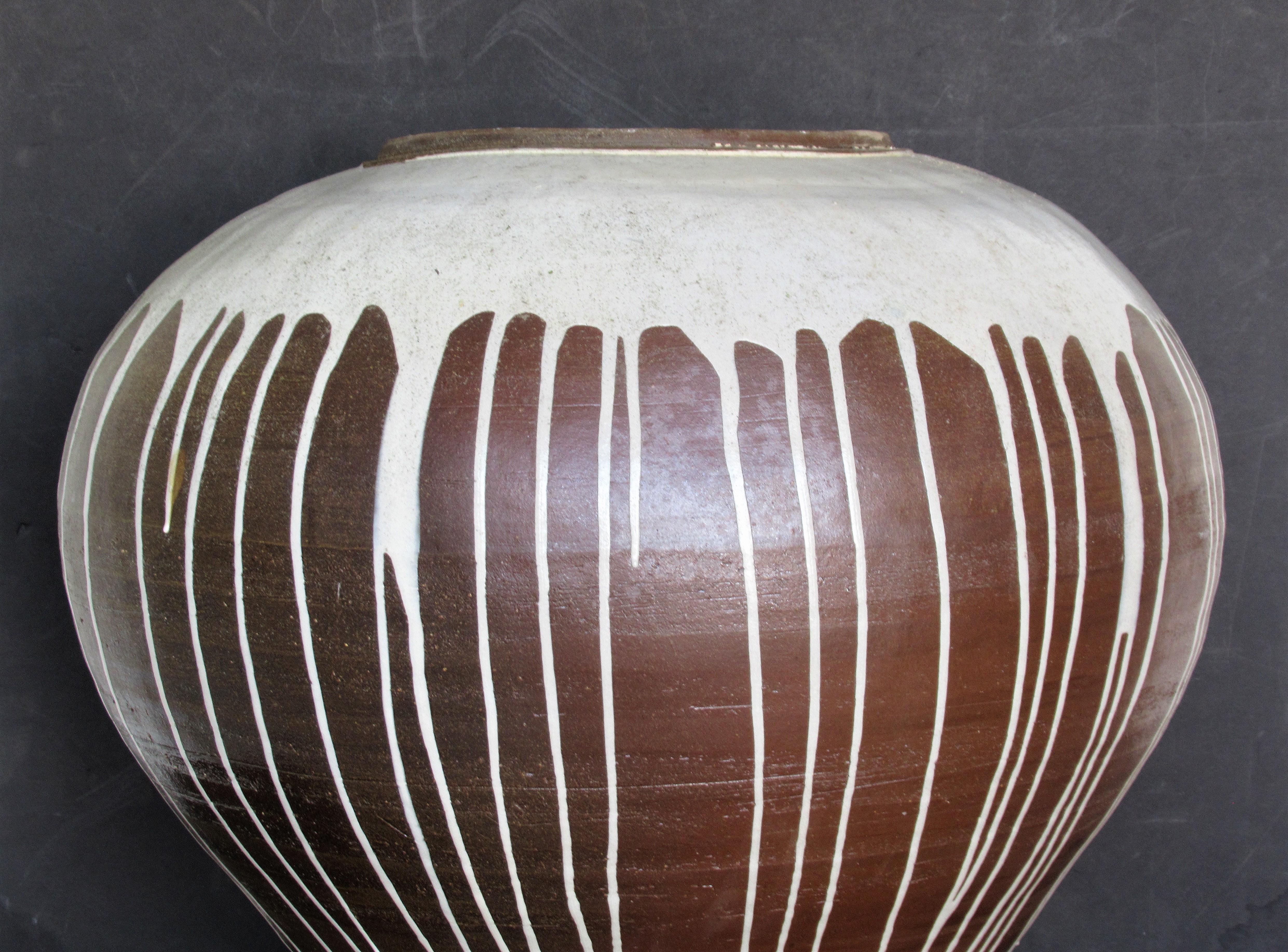 Stoneware American Studio Ceramics Massive Ovoid Vase