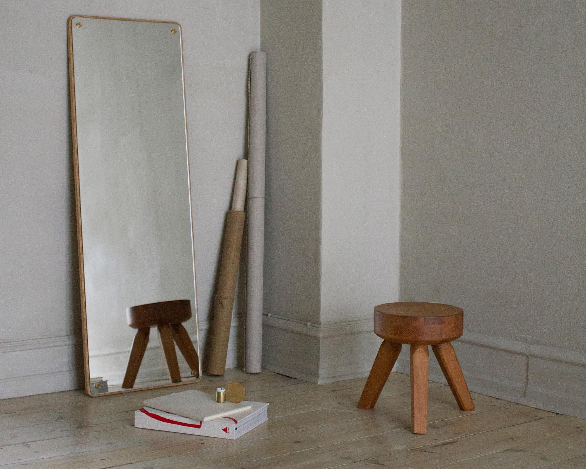 small pine stool
