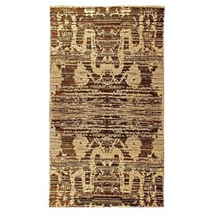 Contemporary Anatolia Traditiona Brown and Beige Wool Rug by Doris Leslie Blau