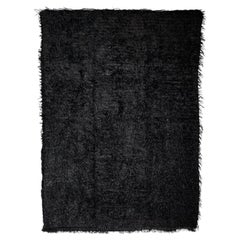 Alfombra contemporánea de mohair de pelo alto de Anatolia, Turquía, Siglo XXI