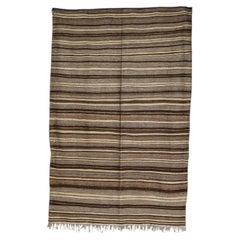 Contemporary Anatolian Low-Pile Undyed Wool Rug, Turkey, 21st Century