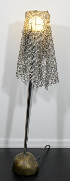 Contemporary Anchise Chain Mail Table Lamp Toni Cordero for Artemide Italy 1990s