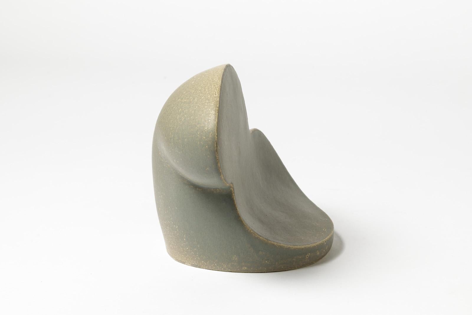 Contemporary and Decorative Ceramic Sculpture by Julia Huteau Abstract Form 2