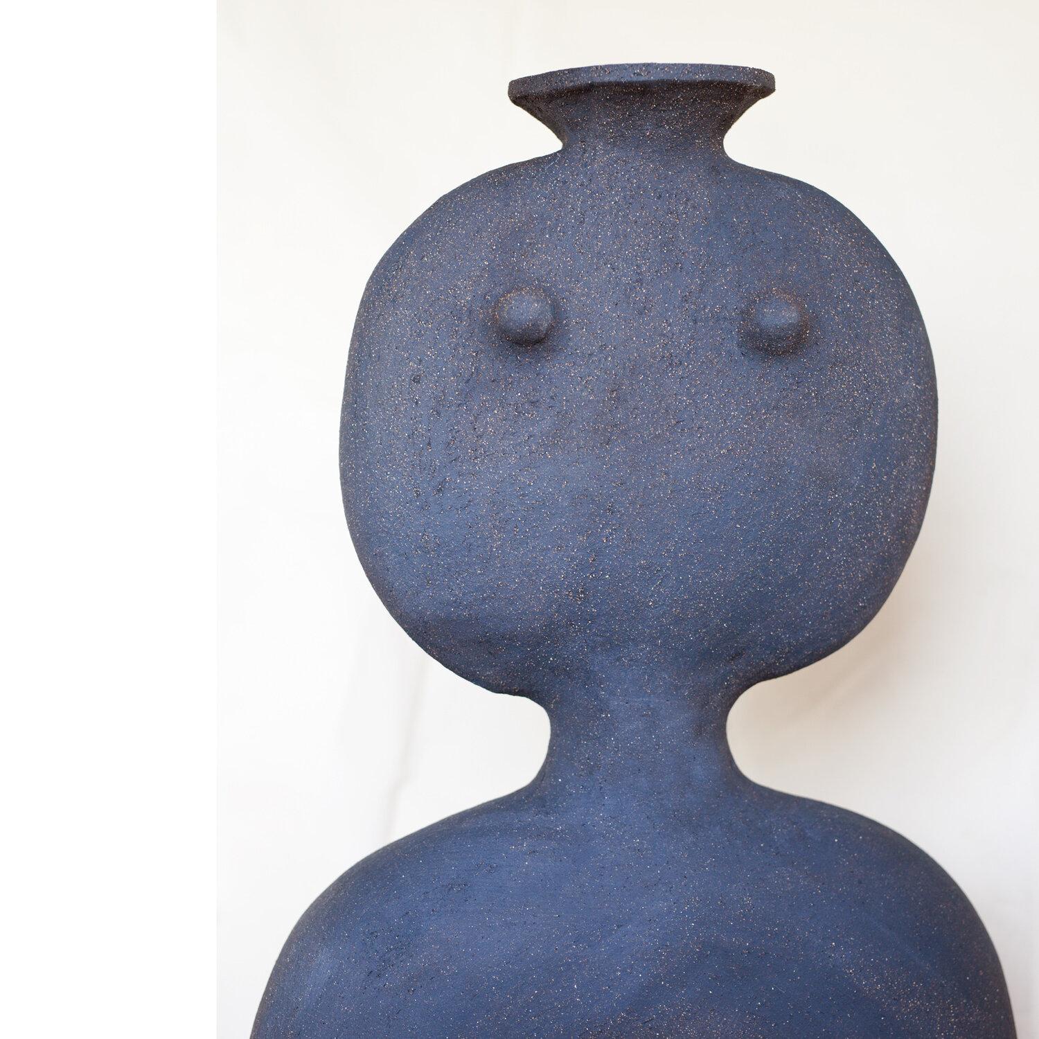 British Contemporary and Handcrafted, Haniwa Warrior 05 Decorative Piece by Noe Kuremoto For Sale
